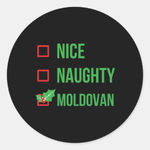 Adesivo Moldovan Funny Moldova Pajama Natal