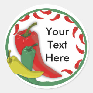 Adesivo Moldura do Círculo do Grupo Pepper Chili
