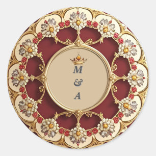 Adesivo Moldura Elegante Com Decoração Floral Ornamentada