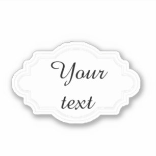 Adesivo Moldura elegante personalizada