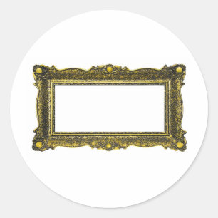 Adesivo Moldura para retrato Dourado antiga