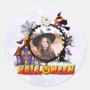 Adesivo Moldura Preta Personalizada Noite de Halloween