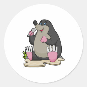 Adesivo Mole as Singer com Microfone