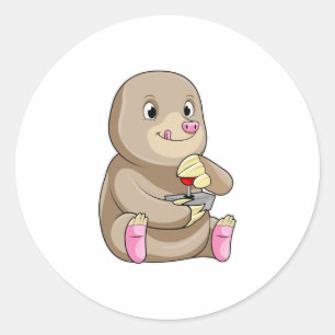 Adesivo Mole como jogador com Joystick