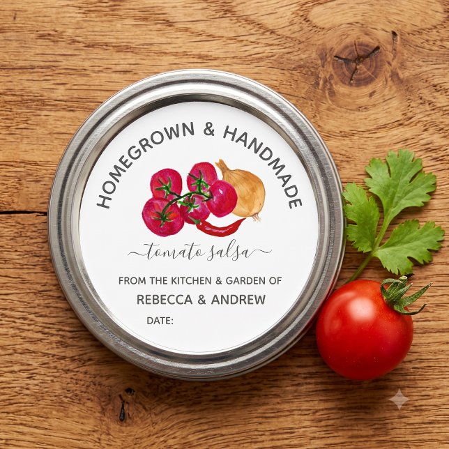 Adesivo Mole de Tomate Chill Caseiro e Feito à Mão em Pote (Criador carregado)