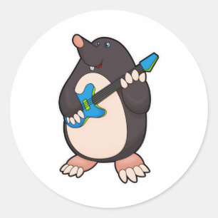 Adesivo Mole na Música com Violão