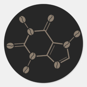 Adesivo molécula de café