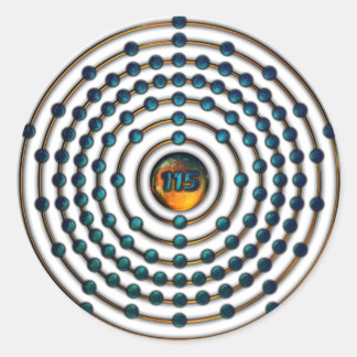 Adesivo Molécula De Ununpentium