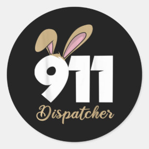 Adesivo Moletom com capuz de despachante 911 de Páscoa
