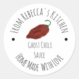 Adesivo Molho de Pimenta Fantasma Caseiro