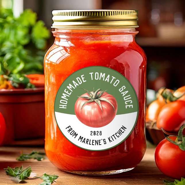 Adesivo Molho de tomate caseiro suave para receita de enla (Criador carregado)