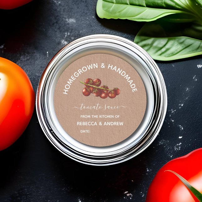 Adesivo Molho de Tomate Kraft Caseiro e Feito à Mão em Pot (Criador carregado)