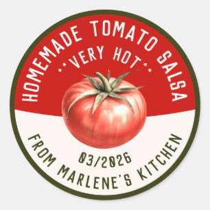 Adesivo Molho picante caseiro de tomate com duas cores