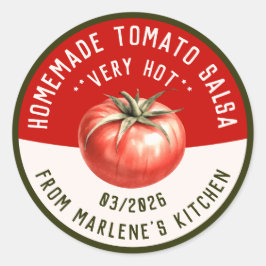 Adesivo Molho picante de tomate caseiro com duas cores