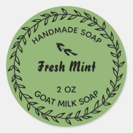 Adesivo Molho Russo do País de Sabão Caseiro Verde