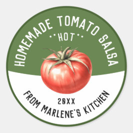 Adesivo Molho Salsa de Tomate Caseiro para receita de enla