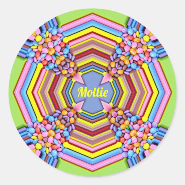 Adesivo MOLLIE EASTER ~ WOW! Doce Multicolorido para Pásco (Frente)