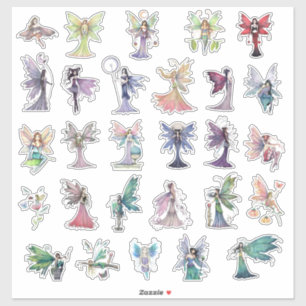 Adesivo Molly Harrison Fairies Faery Fairy Art Colorful