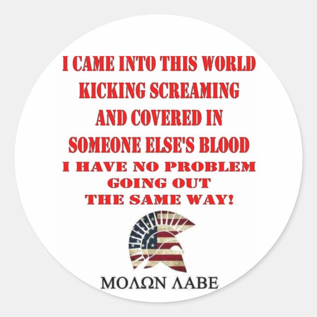 ADESIVO MOLON LABE (Frente)