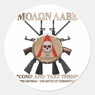 Adesivo Molon Labe - protetor espartano