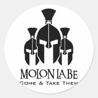 Adesivo MOLON LABE Tripla Ameaça Palavras