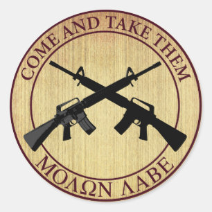 Adesivo Molon Labe (vindo e os tome)