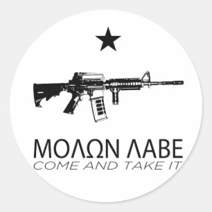 Adesivo Molon Labe - vindo e toma-o