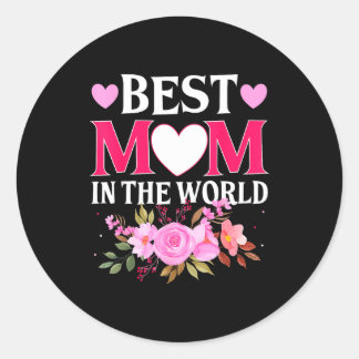 Adesivo Mom in the world mommy floral mother's day cute mo