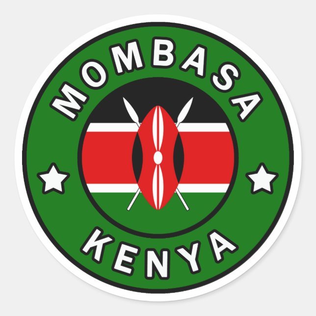 Adesivo Mombasa Kenya (Frente)