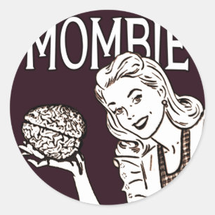 Adesivo Mombie Retro Zombie