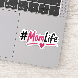 Adesivo #MomLife Engraçado – Presente Divertido pa