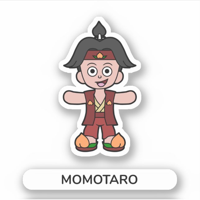 Adesivo Momotaro, o Menino Pêssego (Frente)