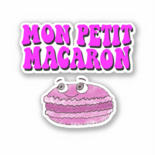 Adesivo Mon Petit Macaron Retro Groovy Text