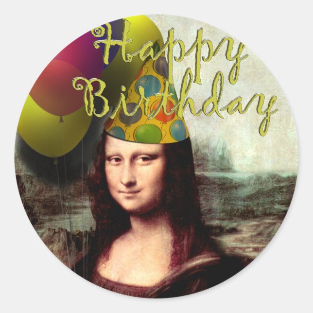 Adesivo Mona Lisa - A Garota do Aniversário (Frente)
