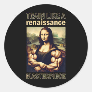 Adesivo Mona Lisa Bodybuilding Muscle Gym Weising Wo