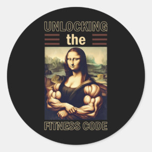Adesivo Mona Lisa Bodybuilding Muscle Gym Weising Wo