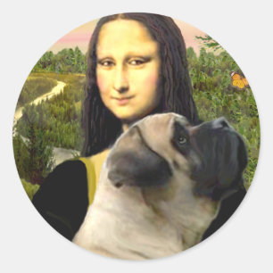 Adesivo Mona Lisa - Bull Mastiff #1