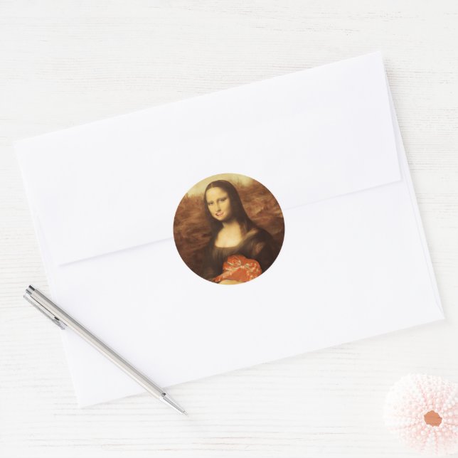 Adesivo Mona Lisa Heart Valentine's Day Kiss (Envelope)