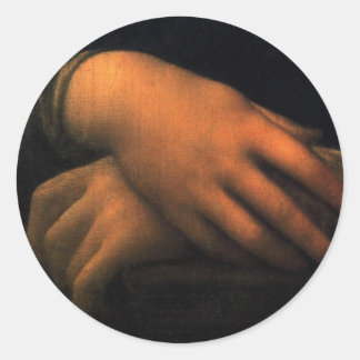 Adesivo Mona Lisa - mãos