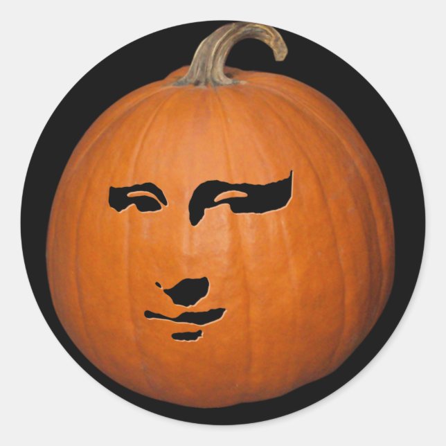 Adesivo Mona Lisa Pumpkin (Frente)