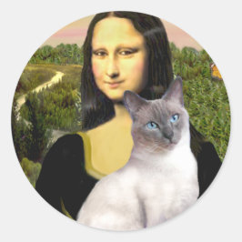 Adesivo Mona Lisa - Siamesa 24 (ponto azul)