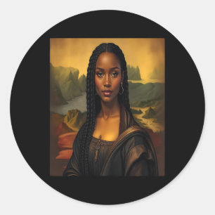 Adesivo Mona negra Lisa negra História africana Rainha 1