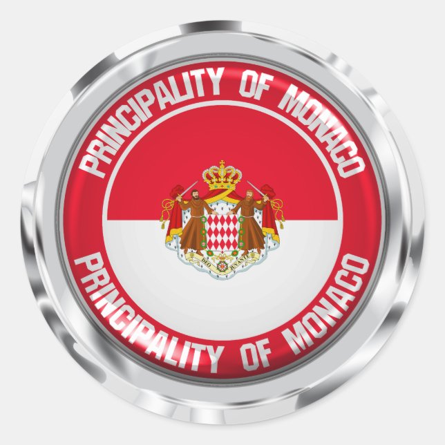 Adesivo Mônaco Round Emblem (Frente)