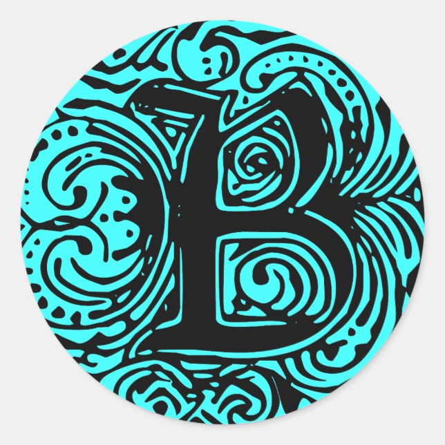 Adesivo Monarchia Black "B" (Frente)