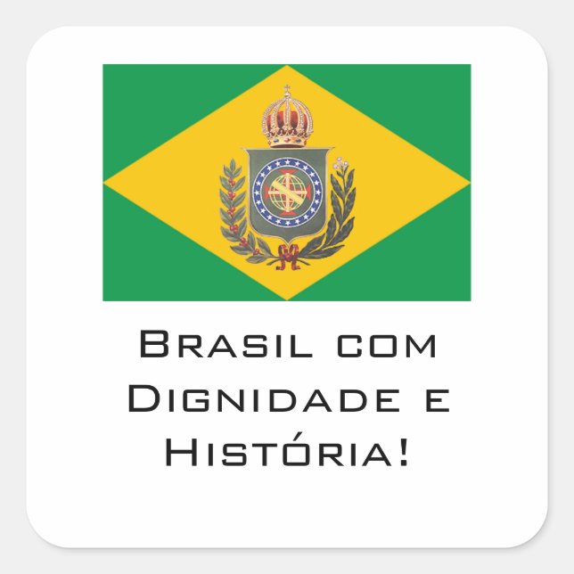 Adesivo Monarquia Dignidade. (Frente)