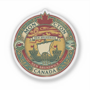 Adesivo Moncton, Nova Brunswick