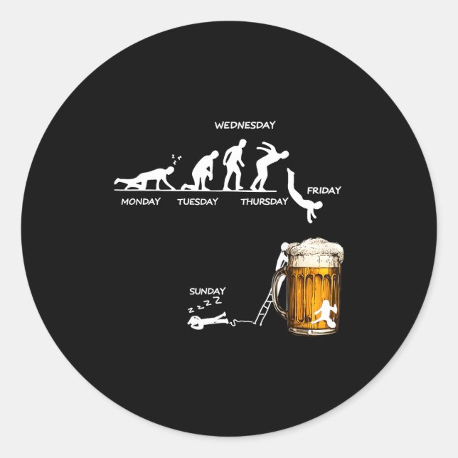 Adesivo Monday Tuesday Thursday Friday Saturday Sunday Bee (Frente)