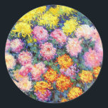 Adesivo Monet - Cama de Chrysanthemum<br><div class="desc">Claude Monet,  famosa pintura da Cama de Chrysanthemums</div>