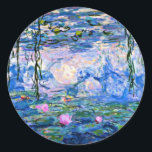 Adesivo Monet - Lírios d'água (rosa) 1919 famoso trabalho<br><div class="desc">Claude Monet 1919 famoso quadro,  Lírios-d'água (rosa)</div>