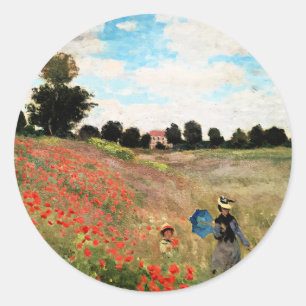 Adesivo Monet - Papoulas Silvestres perto de Argenteuil,